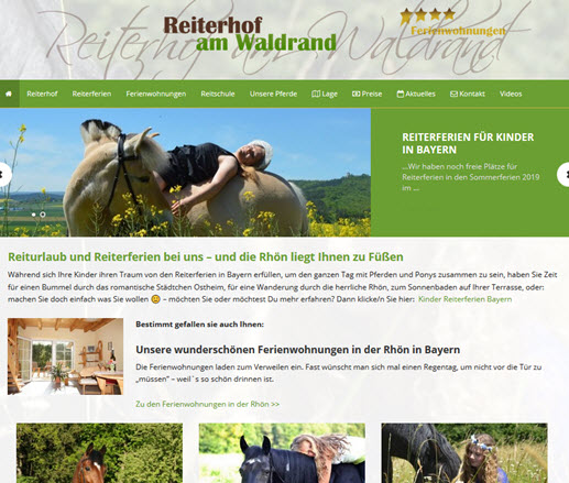 Reiterhof am Waldrand – Reit- und Familienurlaub in der Rhön